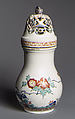 Caster with cover, Chantilly French, Soft-paste porcelain, French, Chantilly