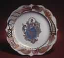 Dinner plate, Hard-paste porcelain, Chinese, for Dutch market