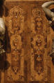 Choir stall panels, Johann Justus Schacht with collaborators, Panel: oak veneered with walnut, boxwod, rosewood, ebony, maple, and other woods, ivory, green-stained horn, and pewter; figures: carved and painted limewood, German, Mainz