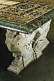 The Farnese Table, Designed by Jacopo [Giacomo] Barozzi da Vignola (Italian, Vignola 1507–1573 Rome), Marble of different colors, semiprecious stones, Egyptian alabaster, residue of paint of different colors on the piers, Italian, Rome