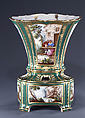 Flower vase with stand (vase hollandais nouveau) (one of a pair), Sèvres Manufactory  French, Soft-paste porcelain, French, Sèvres