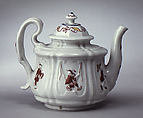 Teapot, Vezzi Factory (Italian, 1720–1727), Hard-paste porcelain, Italian, Venice