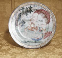 Plate, Decoration after a design by Francesco Albani (Italian, Bologna 1578–1660 Bologna), Hard-paste porcelain, Chinese, for European market