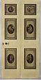 Pair of doors with scenes after Angelica Kauffman, After compositions by Angelica Kauffmann (Swiss, Chur 1741–1807 Rome), Wood, polychromed copper, gilt bronze, British