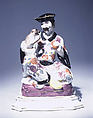 Figure in the form of a seated man (one of a pair), Meissen Manufactory  German, Hard-paste porcelain, German, Meissen
