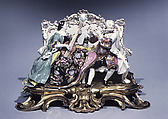 Couple on a settee, Meissen Manufactory German, Hard-paste porcelain, gilt-bronze mount, German, Meissen