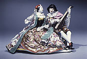 Scaramouche and Columbine, Meissen Manufactory German, Hard paste-porcelain, German, Meissen