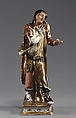 Beggar, Meissen Manufactory (German, 1710–present), Hard-paste porcelain; cold painted; silver-gilt, German, Meissen