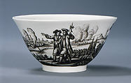 Teabowl and saucer, Meissen Manufactory (German, 1710–present), Hard-paste porcelain, German, Meissen posiblywith German, Breslau (Wrocław) decoration