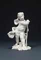 Putto as Saturn, Nymphenburg Porcelain Manufactory (German, 1747–present), Hard-paste porcelain, German, Neudeck-Nymphenburg