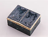 Double snuffbox, Bloodstone, gold, German