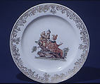 Plate (one of two), Meissen Manufactory  German, Hard-paste porcelain, German, Meissen
