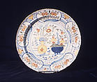 Plate, Possibly Factory of de Porceleyne Lampetkan, Tin-glazed earthenware, Dutch, Delft