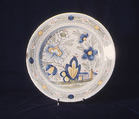 Plate, Tin-glazed earthenware, Dutch, Delft