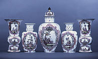 Vase (part of a set), Meissen Manufactory (German, 1710–present), Hard-paste porcelain, German, Meissen