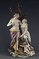 Meleager and Atalanta, Frankenthal Porcelain Manufactory  German, Hard-paste porcelain, German, Frankenthal
