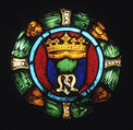 Roundel, Stained glass, possibly Italian, Florence