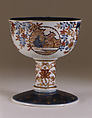 Footed cup, Hard-paste porcelain, Japanese