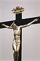 Crucifix, Corpus: ivory; cross: ebony and ivory, probably Italian