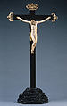 Crucifix, Corpus: ivory; cross: ebony and ivory, probably Italian