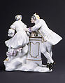 Young couple, Capodimonte Porcelain Manufactory (Italian, 1740/43–1759), Soft-paste porcelain, Italian, Naples