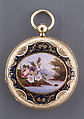 Watch with a portrait of Nicholas I, czar of Russia (r. 1825–55), Watchmaker: Firm of Perret & Cie (ca. 1840–1850), Case of gold and enamel; jeweled movement with temperature-compensated balance and Swiss lever escapement, Swiss, Geneva
