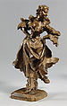 Dancer and flute player, Ferdinand Tietz (Austrian, 1708–1777), Gilt wood, German, Franconia