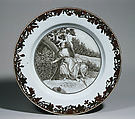 Soup plate, Hard-paste porcelain, Chinese, for Dutch market