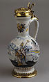 Krüg, Faience (tin-glazed earthenware); silver gilt, German, Frankfurt