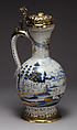 Krüg, Faience (tin-glazed earthenware); silver gilt, German, Frankfurt