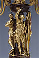 Pair of five-light candelabra, Luigi Valadier (Italian, Rome 1726–1785 Rome), Bronze, fire-gilt; porphyry, iron (pin), Italian, Rome