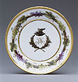 Cups and saucers (3), Hard-paste porcelain, French, Paris