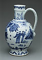 Ewer, Hard-paste porcelain, Japanese, for European, probably Dutch, market