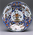 Dish, Hard-paste porcelain, Chinese, for Continental European market