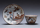 Teabowl and saucer, Meissen Manufactory  German, Hard-paste porcelain, German, Meissen with Dutch decoration