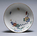 Saucer, Chantilly French, Tin-glazed soft-paste porcelain, French, Chantilly