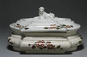 Sugar box, Vienna, Hard-paste porcelain, Austrian, Vienna