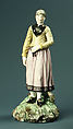 Norwegian Peasant (Woman from Tromsø), Royal Porcelain Manufactory (Danish, 1775–present), Hard-paste porcelain, Danish, Copenhagen