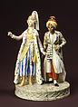 Sultana and Attendant, Royal Porcelain Manufactory  Danish, Hard-paste porcelain, Danish, Copenhagen