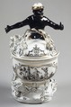 Sugar box, Vienna, Hard-paste porcelain, Austrian, Vienna