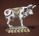 Cow, Anthoni Pennis, Tin-glazed earthenware, Dutch, Delft