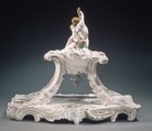 Centerpiece, Faience (tin-glazed earthenware), French, Marseilles