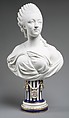 Madame du Barry (1746–1793), Sèvres Manufactory (French, 1740–present), Bust: soft-paste biscuit porcelain; pedestal: glazed porcelain, enameled and gilt, French, Sèvres