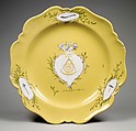 Plate, Veuve Perrin Factory, Faience (tin-glazed earthenware), French, Marseilles