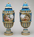 Vase (vase cannelés à bandeau) (one of a pair), Sèvres Manufactory (French, 1740–present), Soft-paste porcelain, French, Sèvres