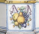 Stove, Attributed to the pottery of David II Pfau (1644–1702), Faience (tin-glazed earthenware), Swiss, Winterthur