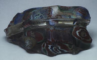 Fragment, Mosaic glass (millefiori), Italian, Venice (Murano)