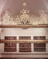 Choir screen from the Cathedral of Valladolid, Attributed to Rafal Amezúa from Elorrio, Iron: gilded and painted; limestone (base), Spanish