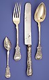 Fork, Silver gilt and niello, Russian, Moscow