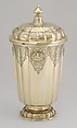 Cup with cover, Gottlieb Menzel, Silver gilt, German, Augsburg